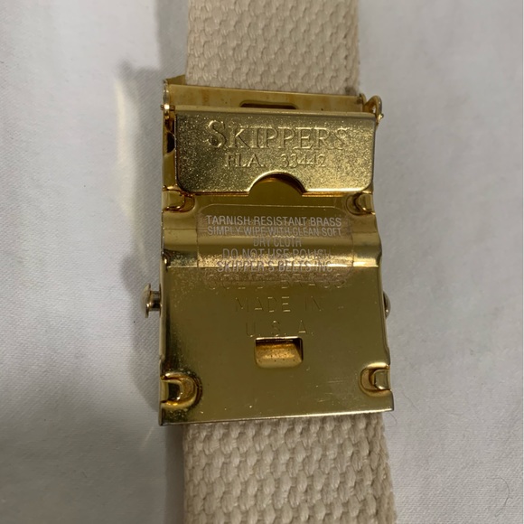 Skippers Nautical Belt with square rigger ship - Picture 4 of 5